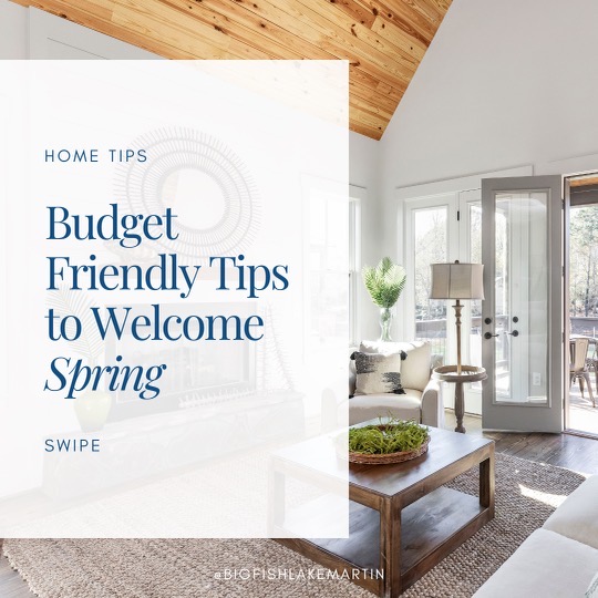 budget friendly tips to welcome spring